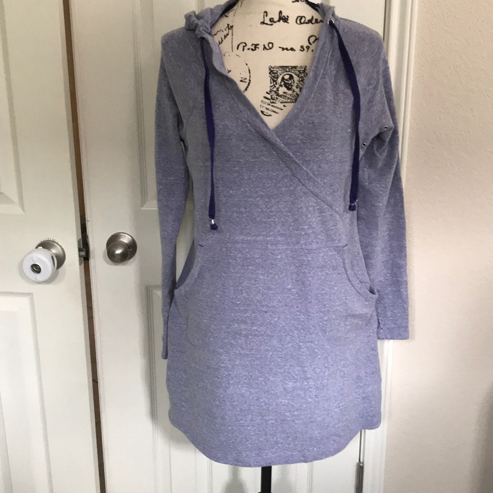 Athleta Hooded Sweatshirt Dress, size M